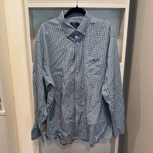 Vineyard Vines Blue, Green and Pink Check Tucker Shirt